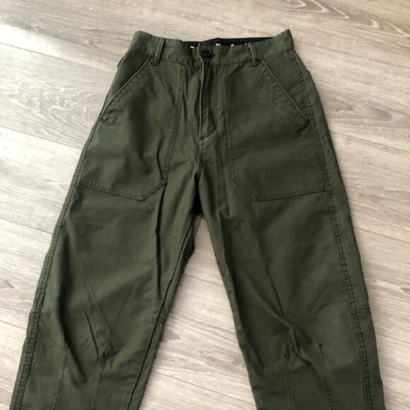 G-Star RAW Olive Green Wide Leg Utility Pants – Women’s (New, No Tag) Size 28 - Picture 2 of 10